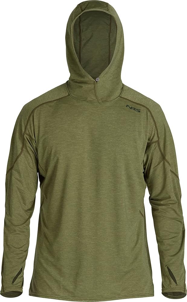 NRS Men's Silkweight Hoodie - Paddling, Hiking, Lightweight Sun Hoodie