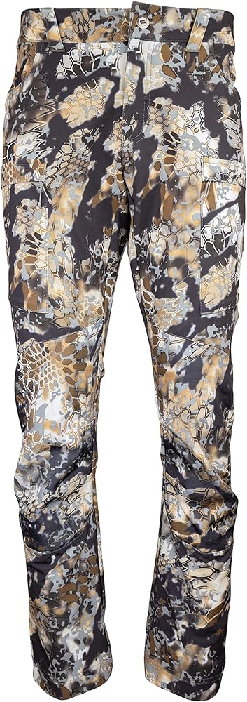 Kryptek Men's Alaios, Lightweight, Quick Drying 8 Pocket Camo Hunting Pant with Reinforced and Padded Knee