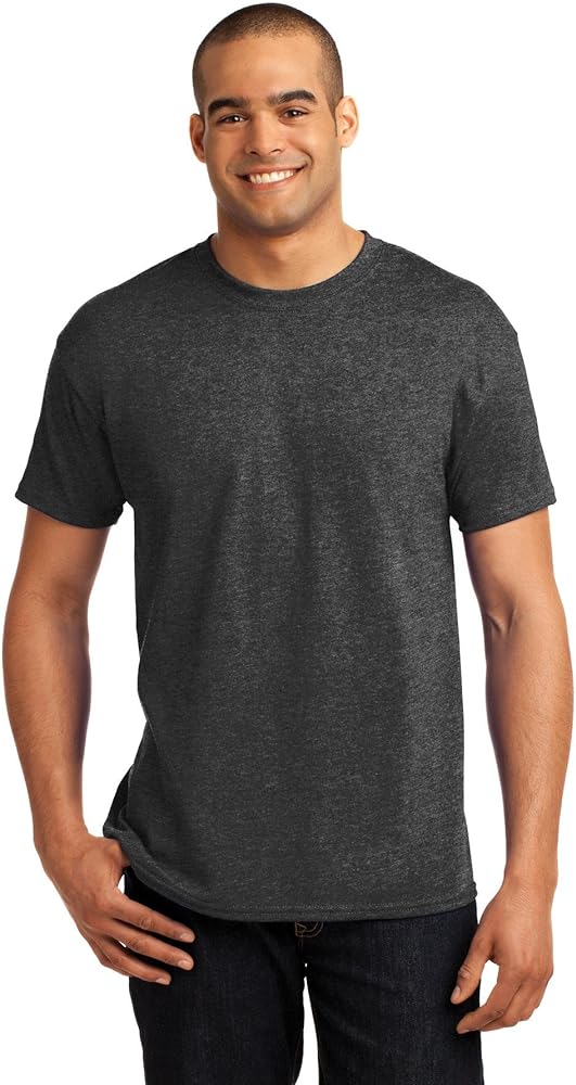 Hanes Men's Tagless T-Shirt, Med, Charcoal Heather