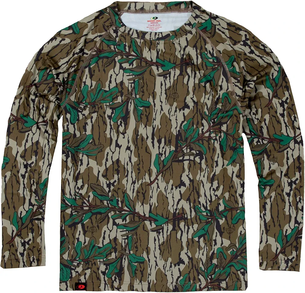 Mossy Oak Men's Hunting Shirt Camo Clothes Long Sleeve