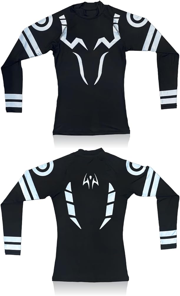 Anime Long Sleeve Compression Shirts for Men and Short Sleeve Gym Wear Athletic Workout Gear Top Shirt