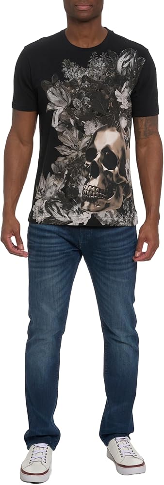 Robert Graham Men's 24k Skull Short Sleeve Knit T-Shirt