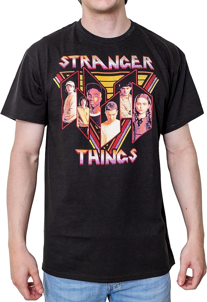 Stranger Things Cast Band Poster Eleven Adult T-Shirt