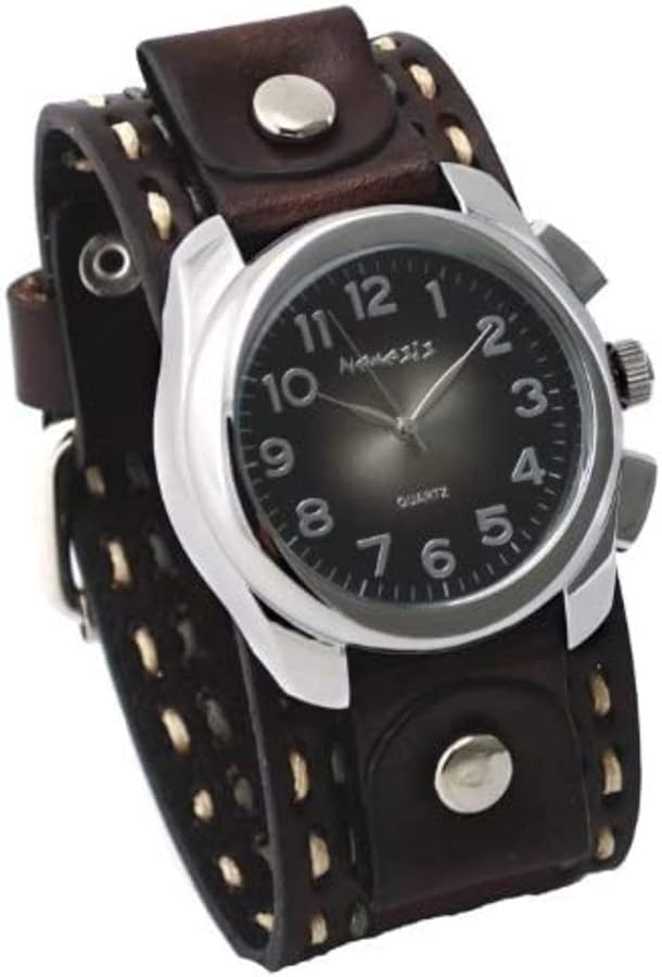 Nemesis Unisex 091KDTB Elegant Gradient Design Leather Band Watch