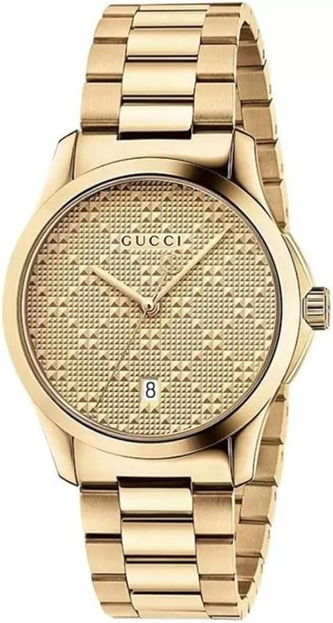 Gucci Swiss Quartz and Alloy Dress Gold-Toned Men's Watch(Model: YA126461)