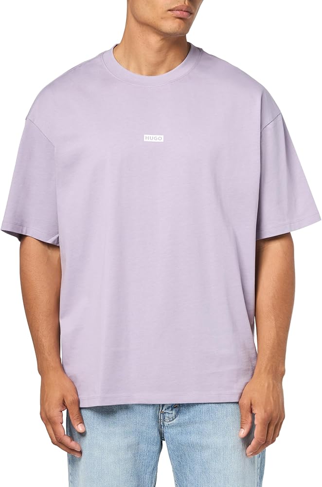 HUGO Men's Small Logo Block Cotton T-Shirt