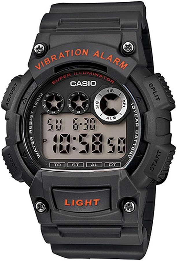 Casio Men's W735H-8AVCF Super Illuminator Black Watch