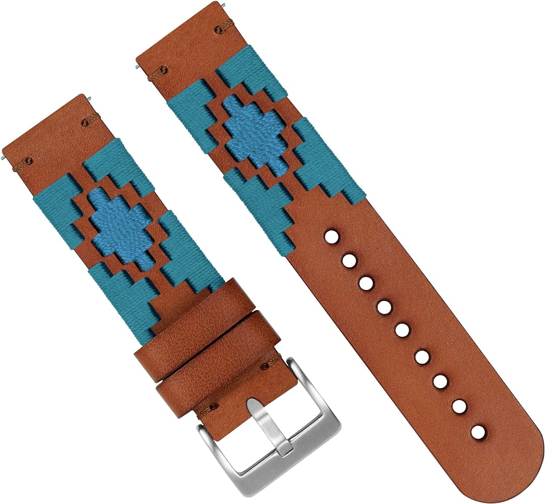 Barton Gaucho Leather Quick Release Watch Band Straps - Choose Color & Width - 18mm, 20mm, 22mm