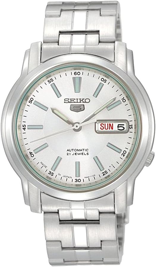 SEIKO Series 5 Automatic White Dial Men's Watch SNKL75K1