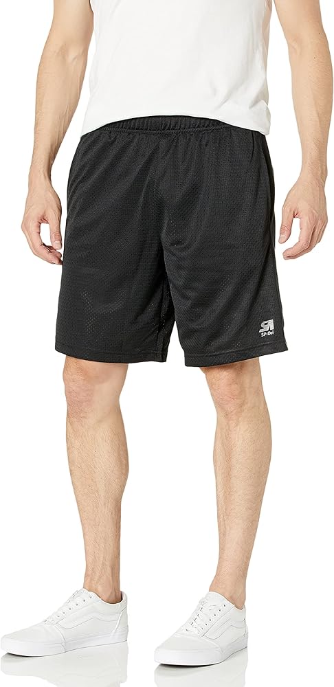 Southpole Men's Athletic Gym Mesh Shorts with Pockets, Lightweight, Quick Dry, Breathable