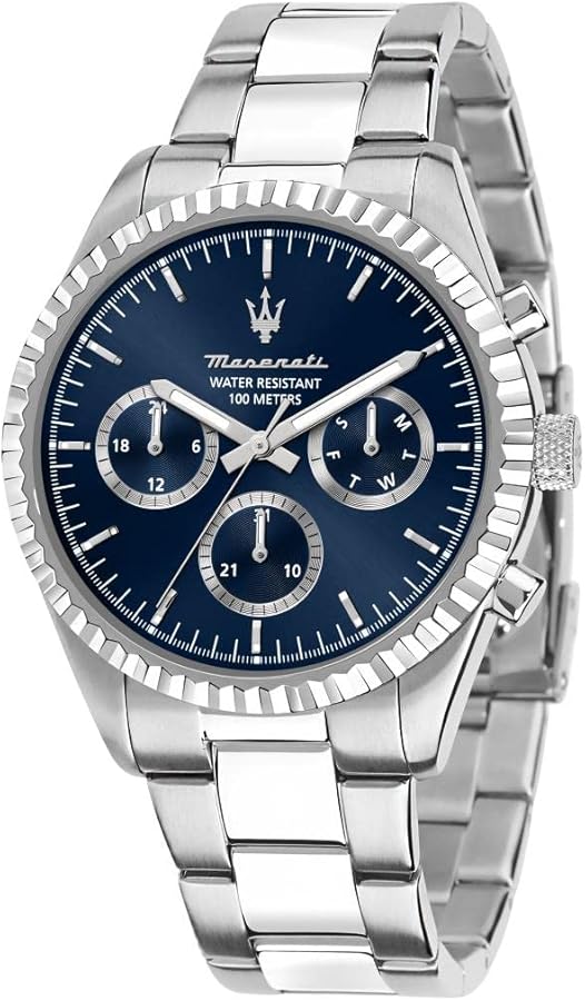 Maserati Men's Competizione R8853100022 Silver Stainless-Steel Quartz Dress Watch