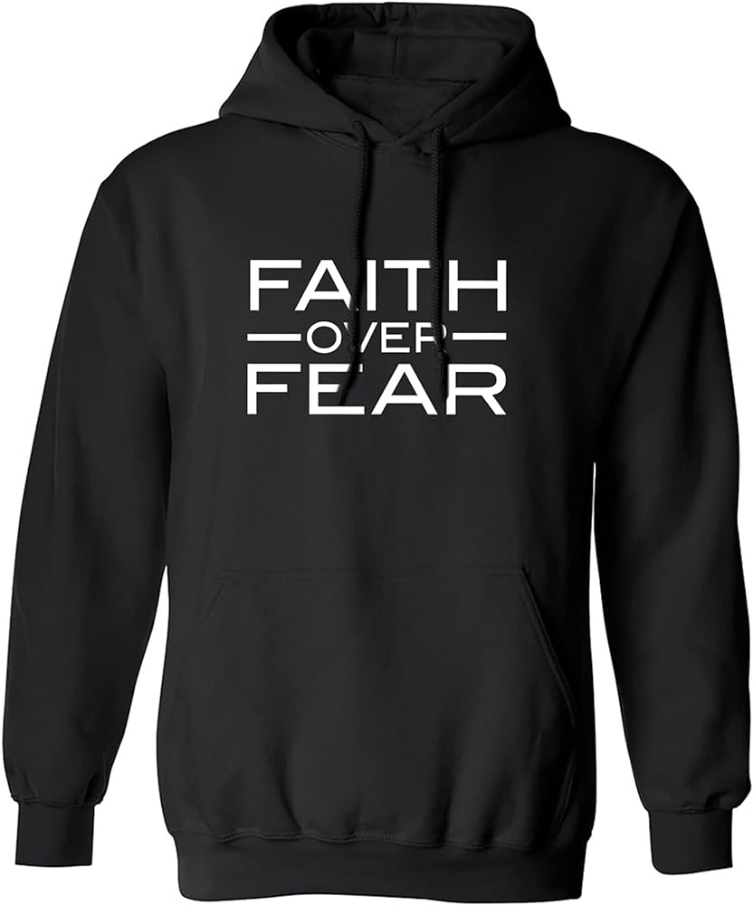 zerogravitee Faith over Fear Adult Hooded Sweatshirt