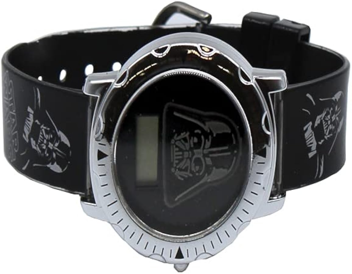 Star Wars Quartz Watch with Plastic Strap, Black, 17.1 (Model: DAR3545)