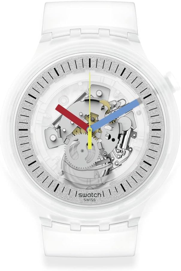 Swatch CLEARLY BOLD Unisex Watch (Model: SB01K100)