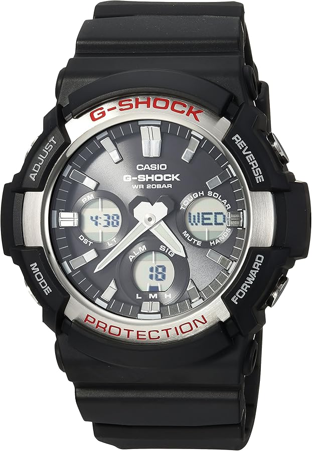 Casio Men's GAS-100-1ACR G Shock Analog-Digital Display Quartz Black Watch