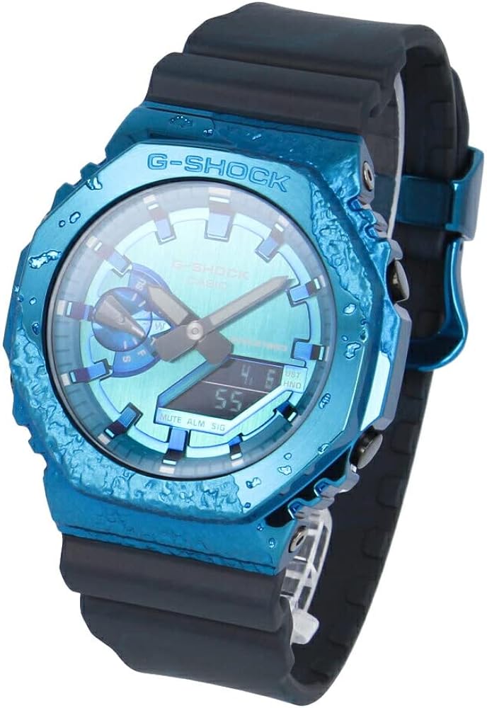 CASIO G-SHOCK G-SHOCK GM-2140GEM-2A Men's 40th Anniversary Adventurer's Stone Watch, Watch, Black, Blue, Modern