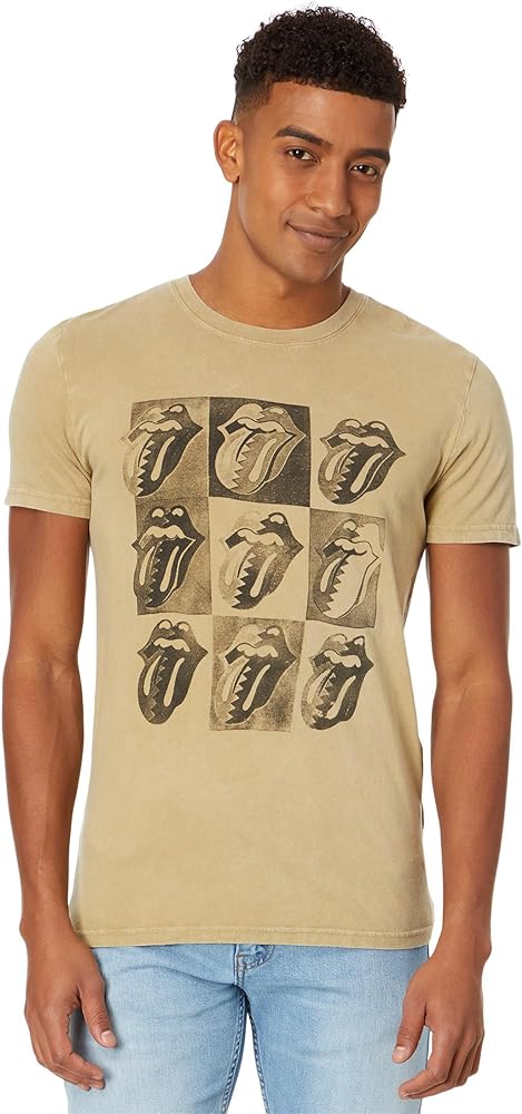 Lucky Brand Mens Rolling Stones Tongue Logo Tee