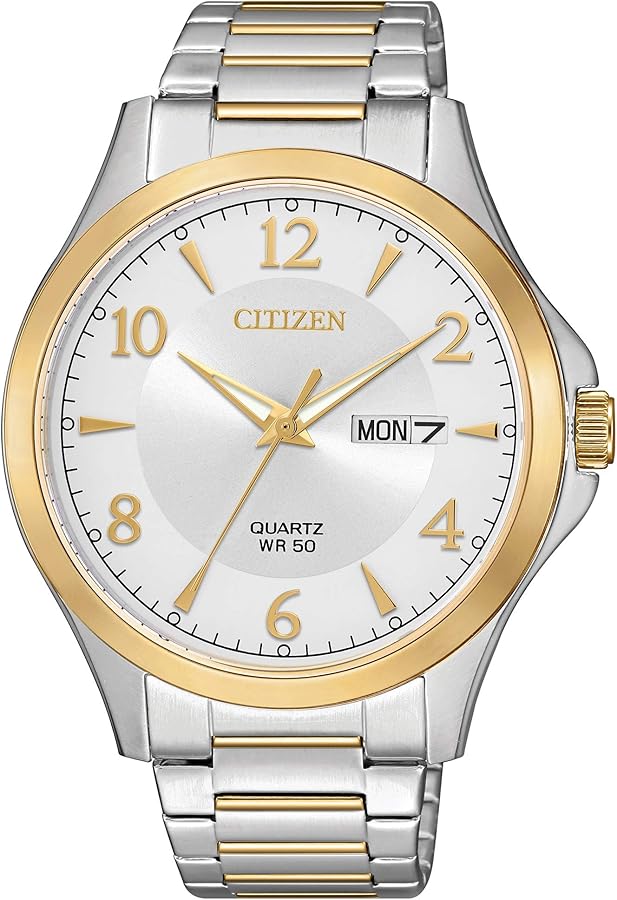 Citizen Quartz Mens Watch, Stainless Steel, Classic, Two-Tone (Model: BF2005-54A)