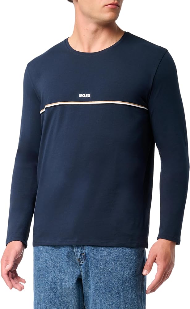 BOSS Men's Soft Cotton Long Sleeve T-shirt