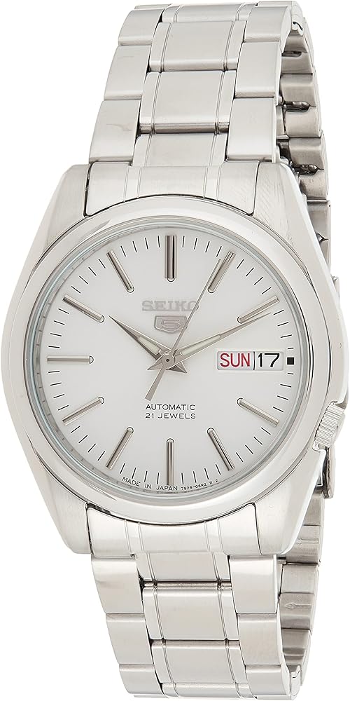 SEIKO 5 Automatic White Dial Men's Watch SNKL41J1