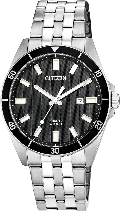 Citizen Quartz Mens Watch, Stainless Steel, Classic, Silver-Tone (Model: BI5050-54E)