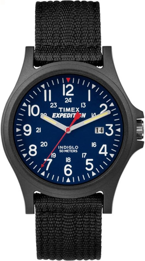 Timex Men's TW4999900 Expedition Acadia Blue/Black Nylon Strap Watch