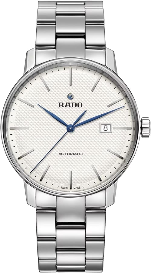 Rado Unisex Coupole Classic Stainless Steel Swiss Automatic Watch, White (R22876013)