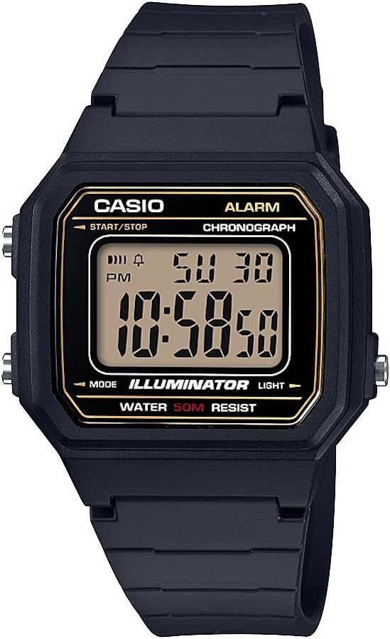 Casio Men's W-217H-9AVCF Classic Digital Display Quartz Black Watch