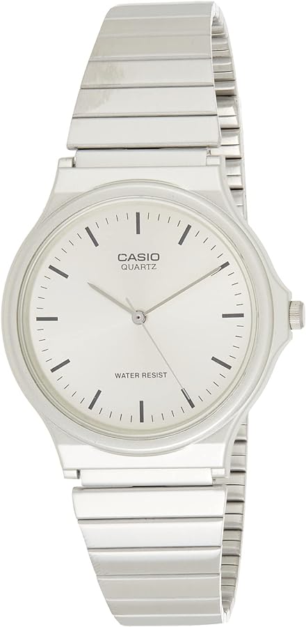 Casio Men's MQ-24D-7ECF Casual Classic Analog Display Quartz Silver Watch