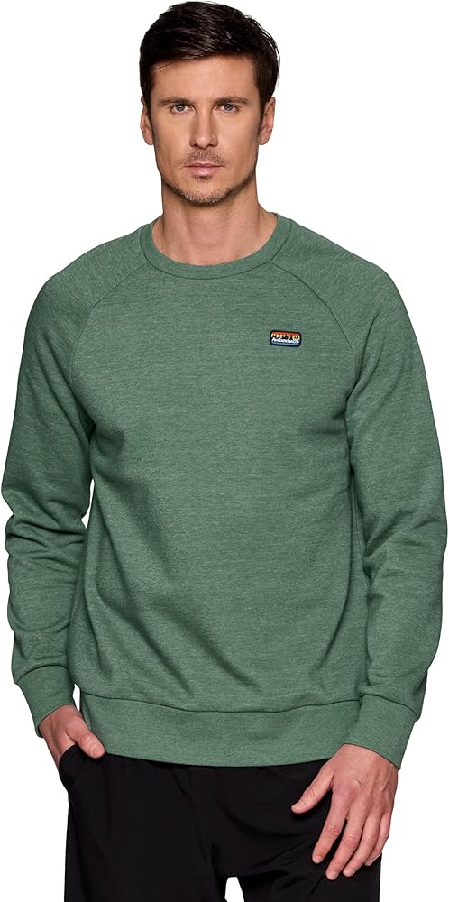 Avalanche Men's Heathered Fleece Pullover, Lightweight Cotton Blend Crewneck Sweatshirt for Men