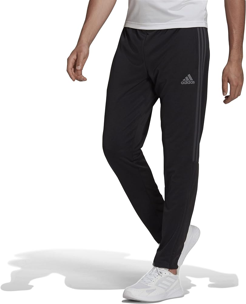 adidas Men's Aeroready Sereno Slim Tapered-Cut 3-stripes Pants