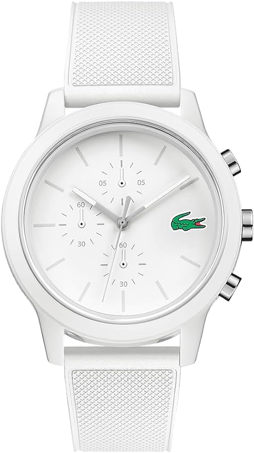 Lacoste Mens Chronograph Quartz Watch with Silicone Strap 2010974