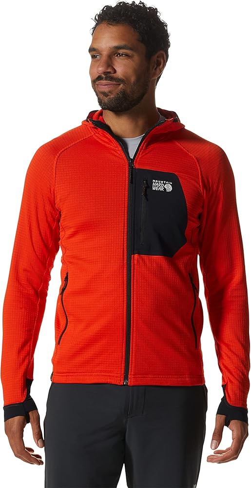 Mountain Hardwear Men's Polartec Power Grid Full Zip Hoody