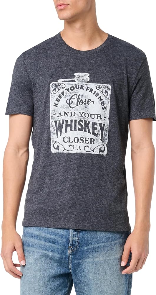 Lucky Brand Men's Keep Your Friends Close Whiskey Tee