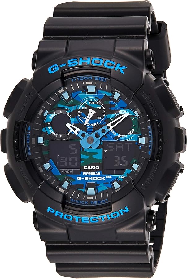 Casio G-Shock Graphic Dial Resin Quartz Men's Watch GA100CB-1A