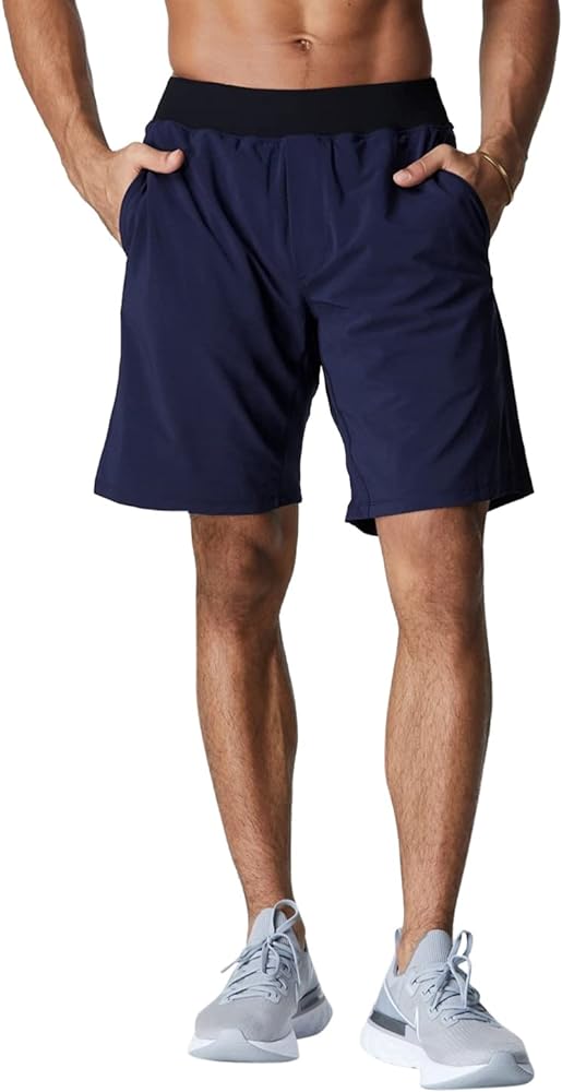 Fabletics Men's The Franchise Short, Workout, Training, Gym, Lightweight, Athletic Shorts with Zip Pockets, Stretch Woven