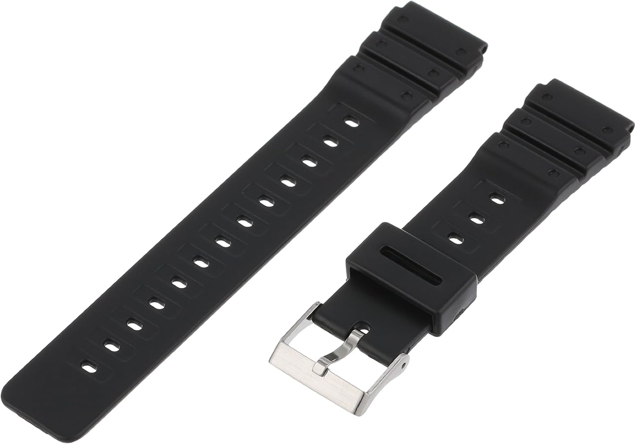 TX20G5 Allstrap 20mm Black Regular-Length Fits Casio and Other Sport Watchband