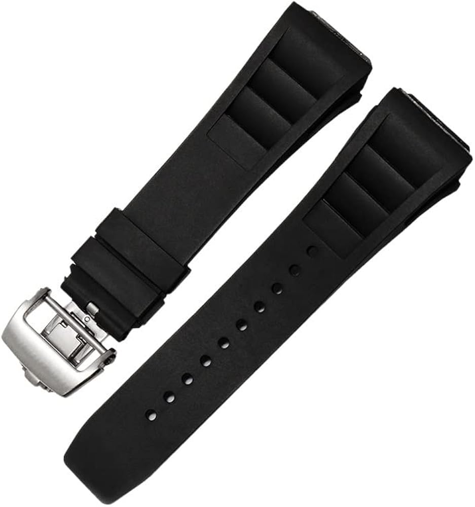 Rubber silicone watch strap for RICHARD MILLE RM011 series Silicone Tape accessories men's watch strap 25-20mm