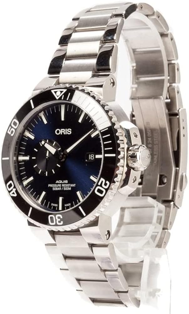 Oris Aquis Small Second, Date Blue Dial Men's Watch - Model Number: 01 743 7733 4135-07 8 24 05PEB