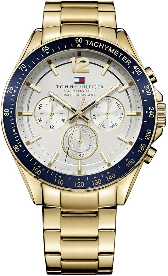 Tommy Hilfiger Men's 1791121 Sophisticated Sport Analog Display Quartz Gold Watch