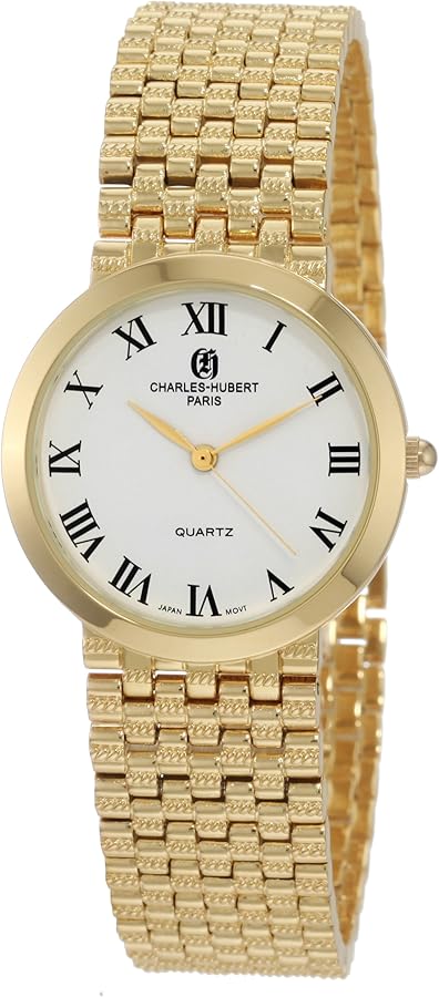 Charles-Hubert, Paris Men's 3795 Classic Collection Gold-Plated Watch