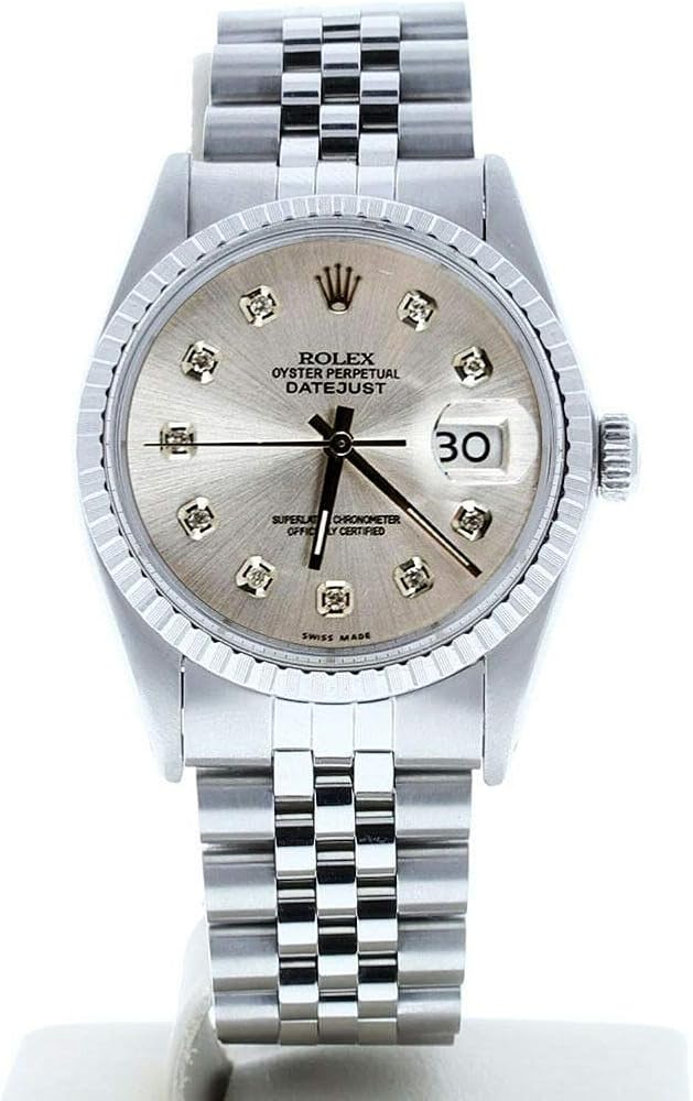 Rolex Mens Datejust 16030 Custom Diamond Dial (Certified Preowned)