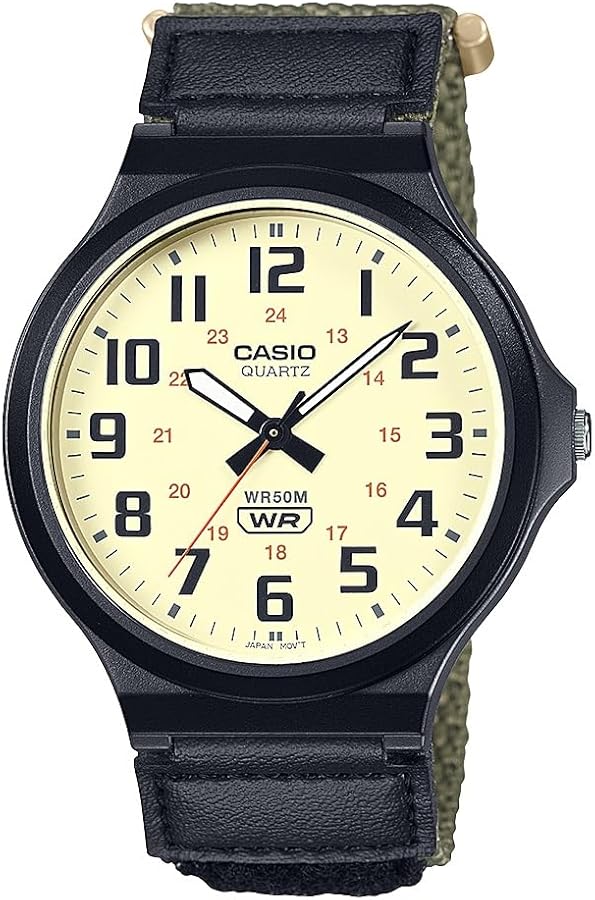 Casio Quartz Classic Velcro Strap Watch MW-240B-3BVCF