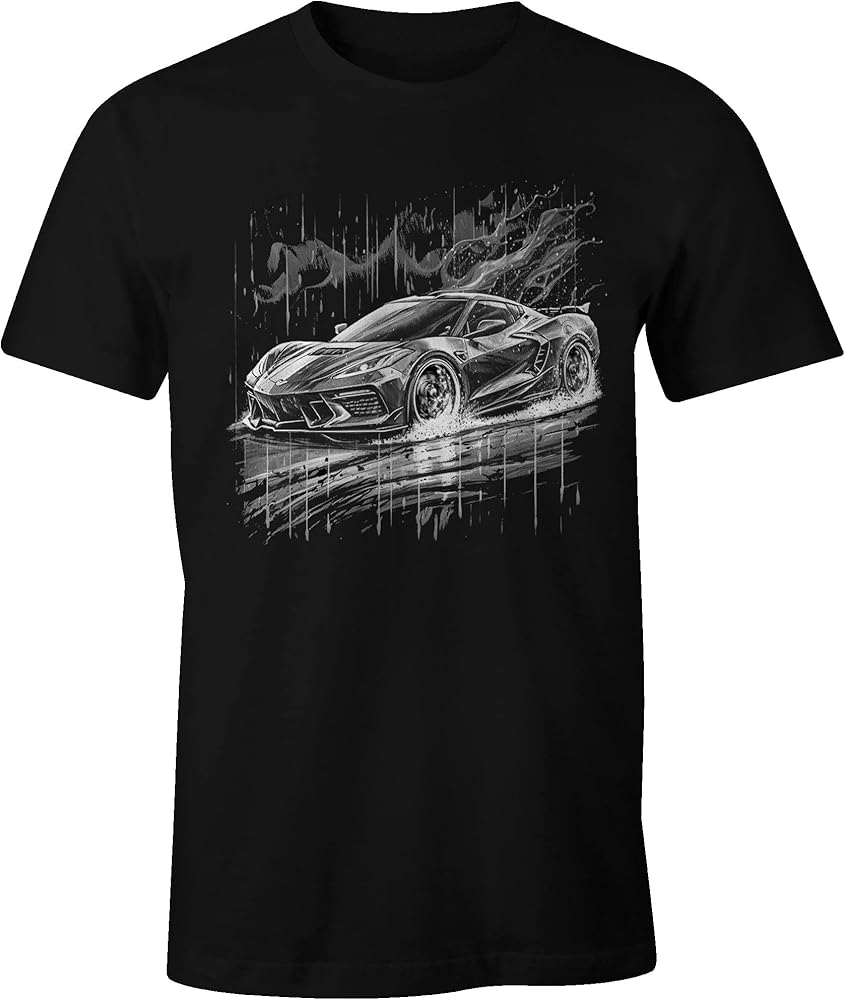 C8 Matrix Next Generation Corvette Racing Graphic T-Shirt | Unisex Crew Neck |