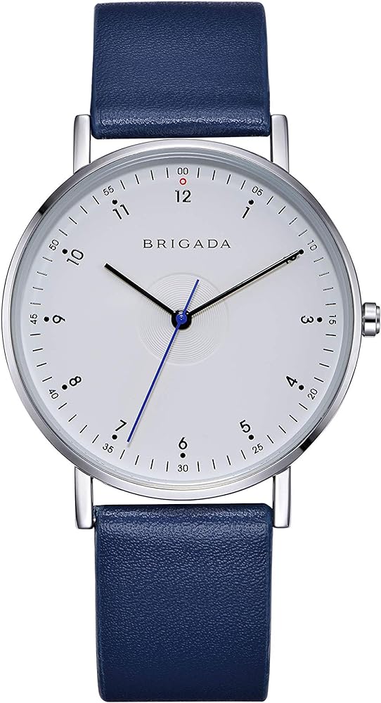 BRIGADA Men's Watches Minimalist Watches for Men Simple Business Casual Waterproof Quartz Wrist Watch