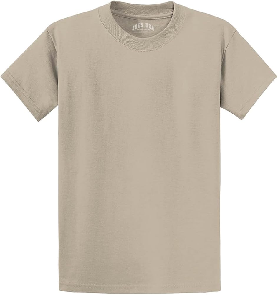 Joe's USA Mens Heavyweight 6.1-Ounce, 100% Cotton T-Shirts in Regular, Big and Tall Sizes