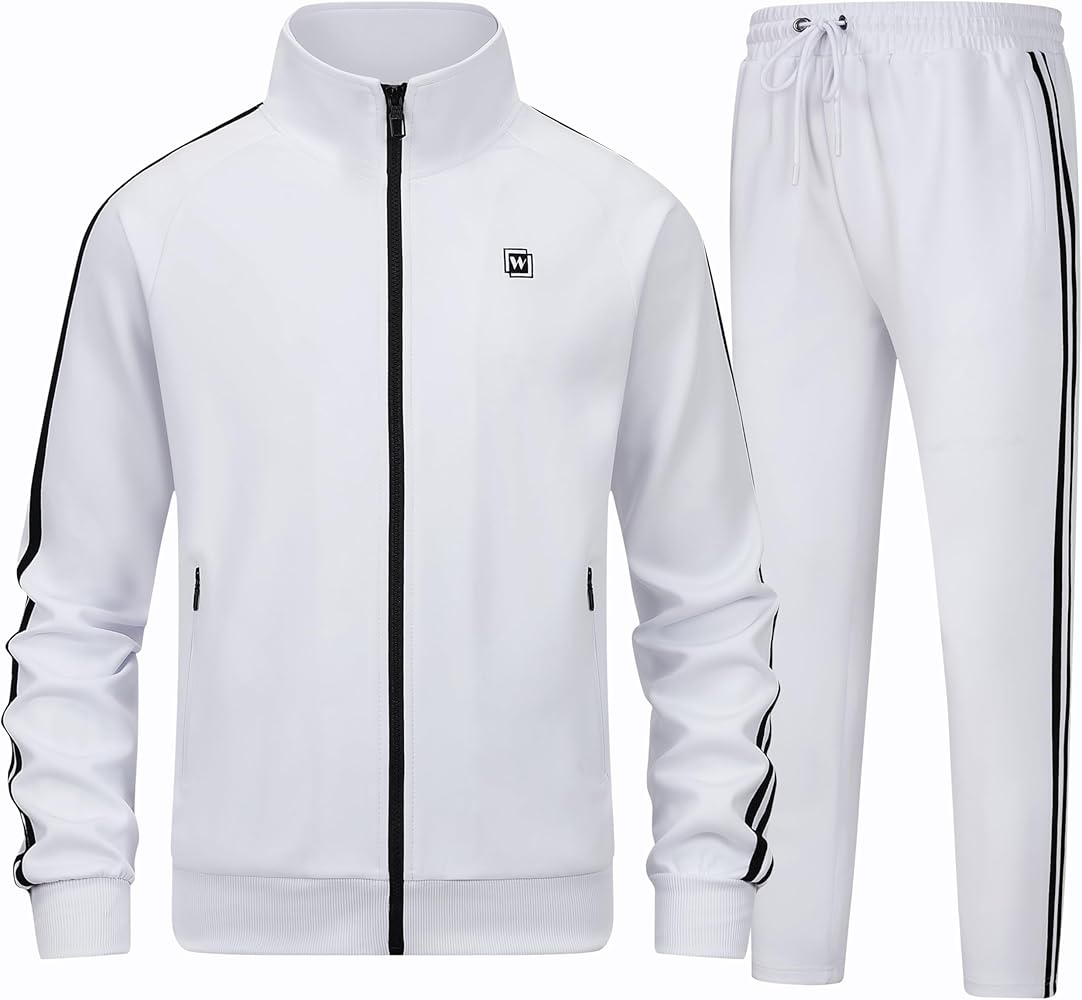 Men's Tracksuits Athletic Sportswear Casual Full Zip Sweatsuit for Men 2 Piece Outfits