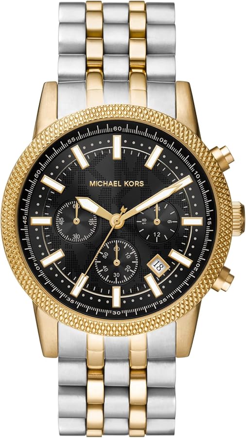 Michael Kors Hutton Chronograph Two-Tone Stainless Steel Watch (Model: MK8954)