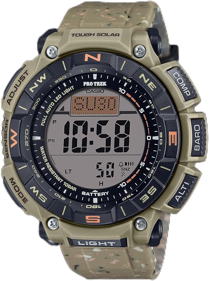 Casio Pro Trek Tough Solar Environmentally Friendly Bio-Based Resin Digital Watch PRG-340-SC-5CR