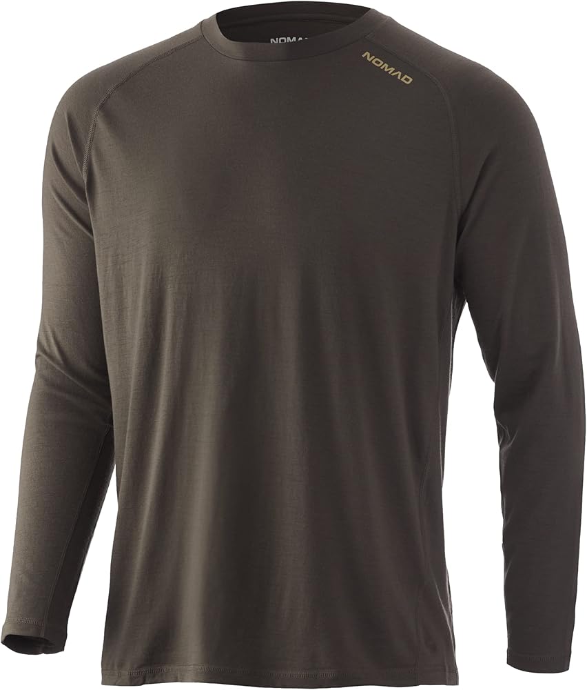 Nomad Men's Durawool Crew Long Sleeve Base Layer | Merino Wool Shirt